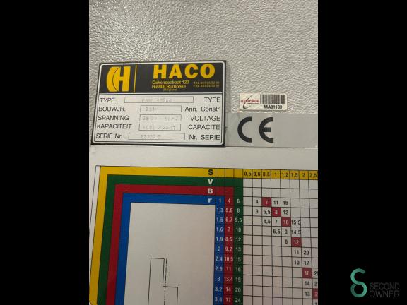 HACO ERM 40250-Tandem 8m 500t MET10.828 7 18463